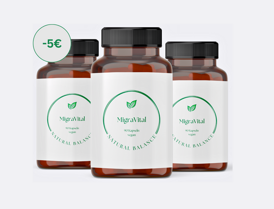 MigraVital - Magnesium, B2, B6, Q10 - Vorteilsset